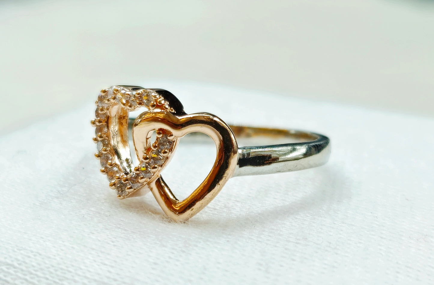 Interlocking Hearts Ring