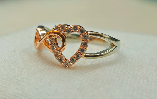 925 Silver Infinity Heart Ring for Women | Romantic Jewelry