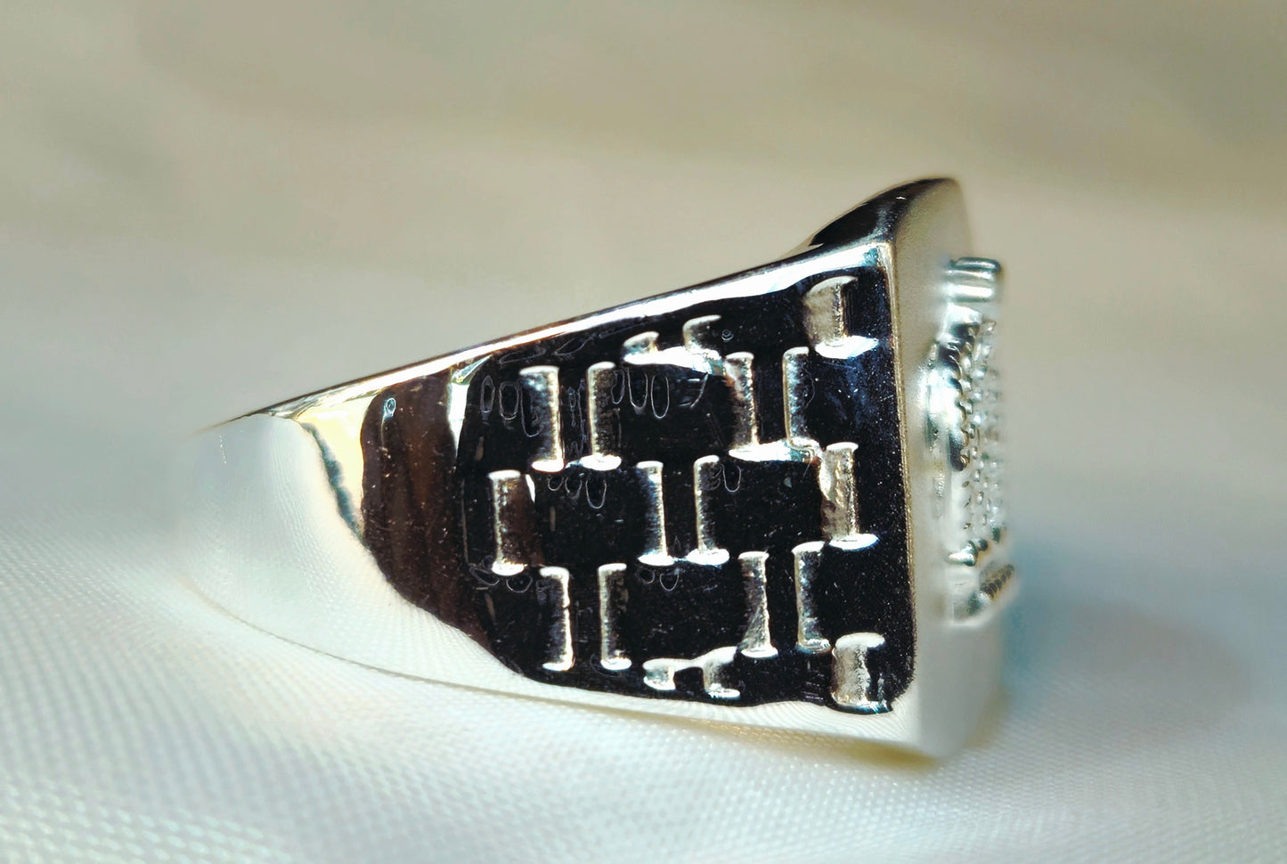 925 Sterling Silver Royal Crown Signet Ring for Men