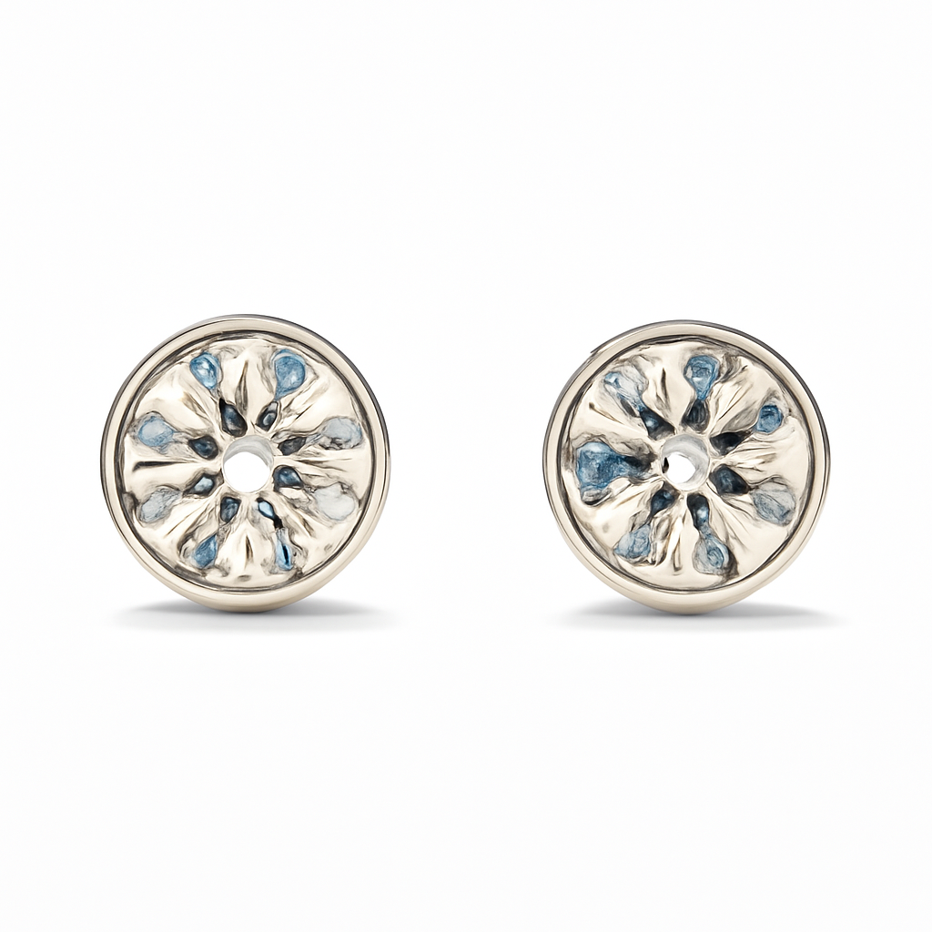 Bezel-Set Round Brilliant Stud Earrings