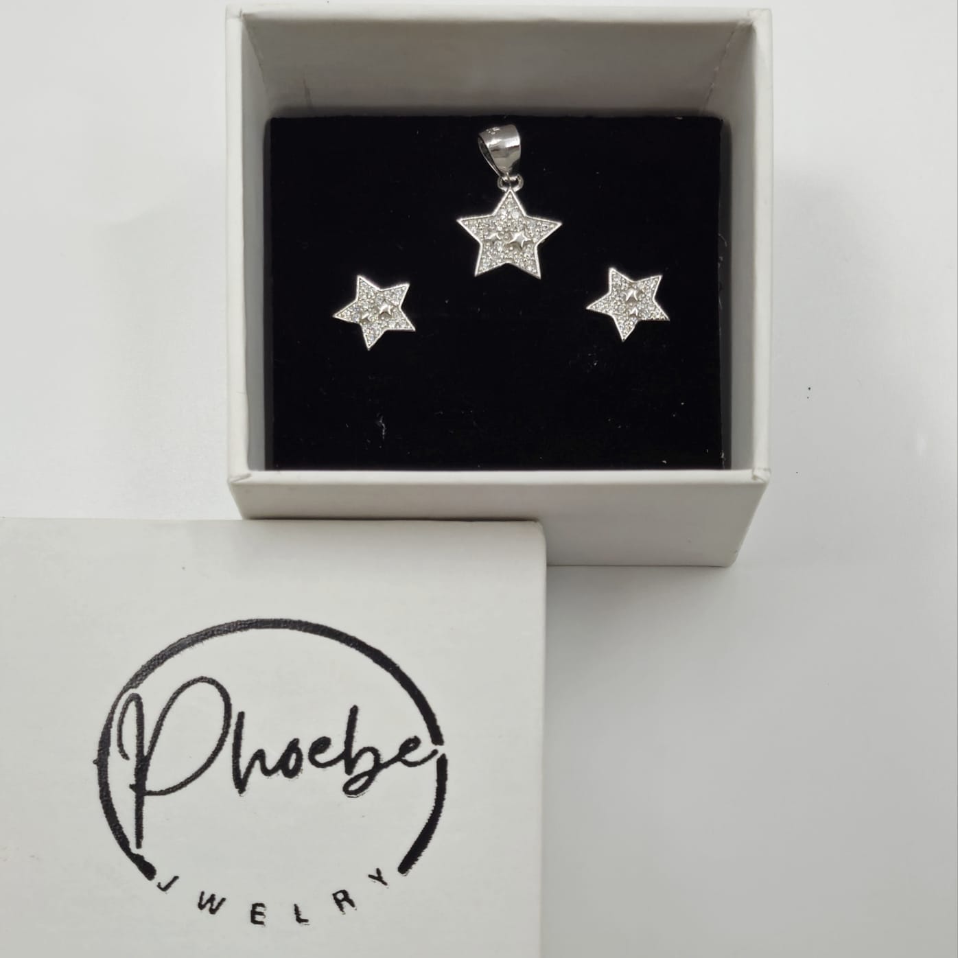 925 Sterling Silver Star Jewelry Set for Women