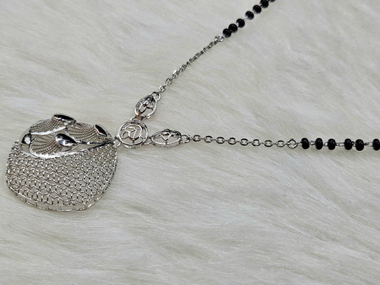 925 Sterling Silver Dual-Pattern Mangalsutra for Women