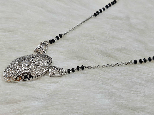 925 Sterling Silver Filigree Mangalsutra for Women