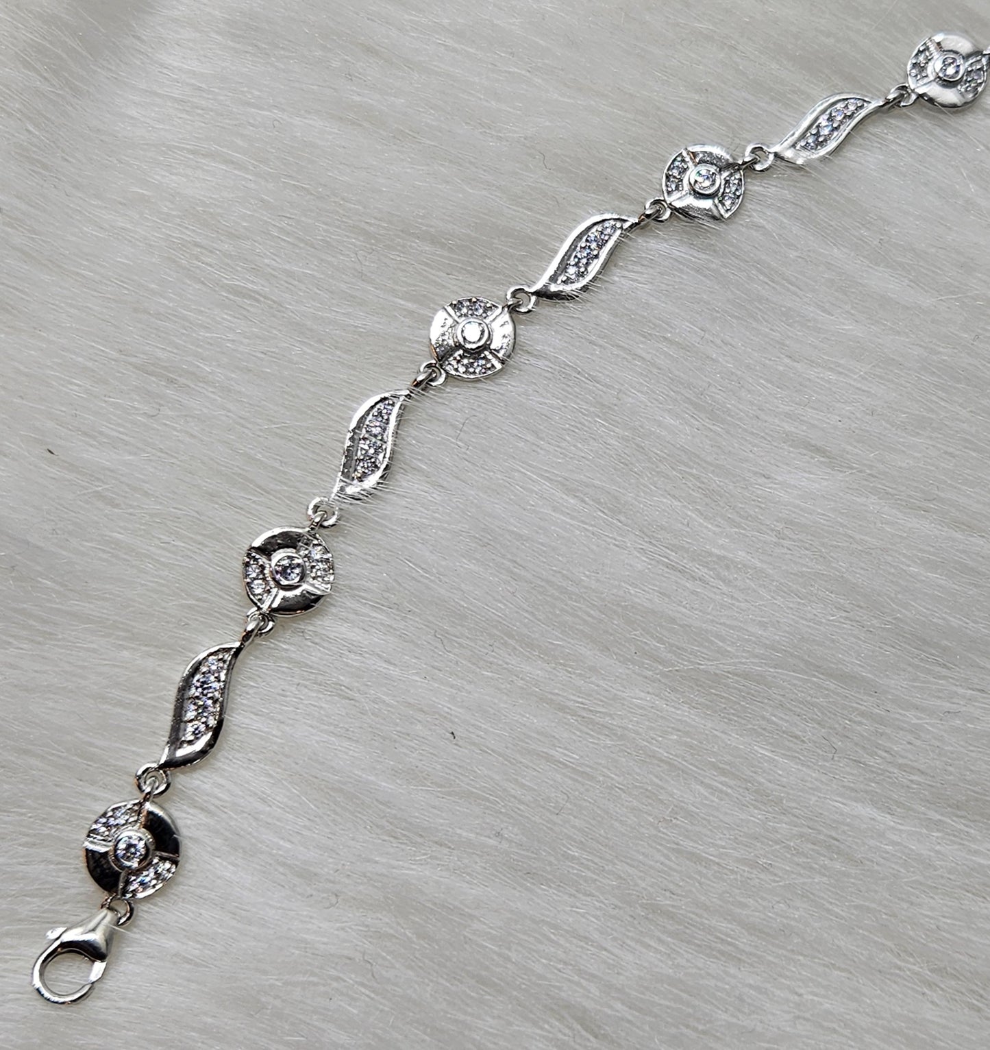 Enchanted Silver Zircon Bracelet