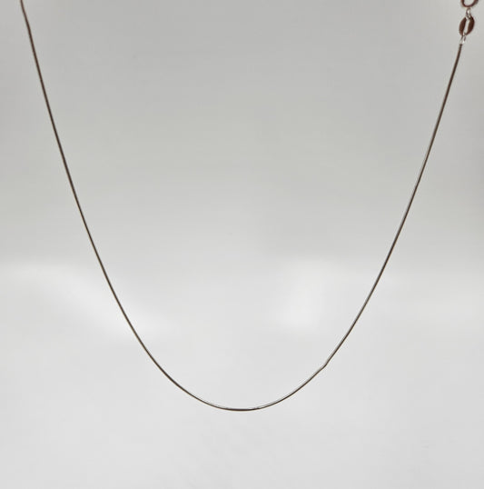 925 Sterling Silver Snake Chain with S-Hook Clasp for Unisex