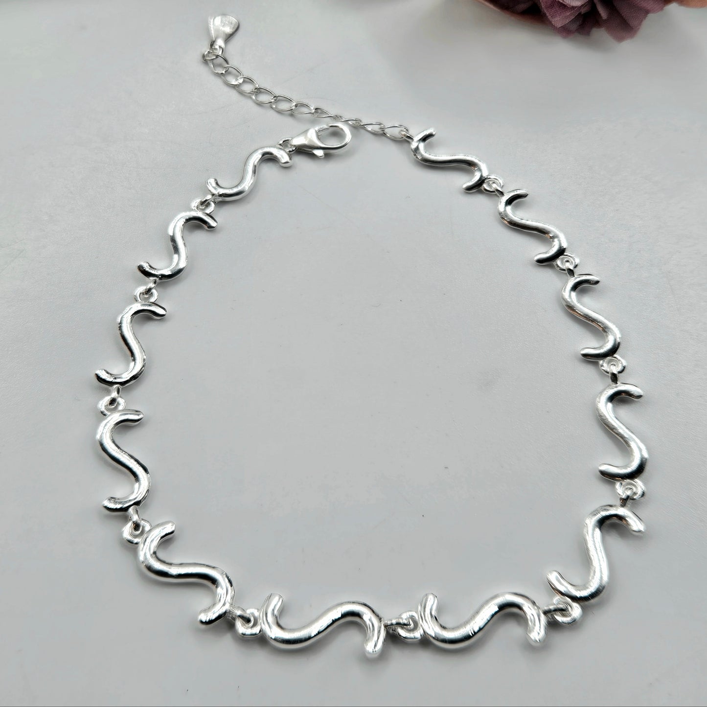Silver S Type Link Bracelet