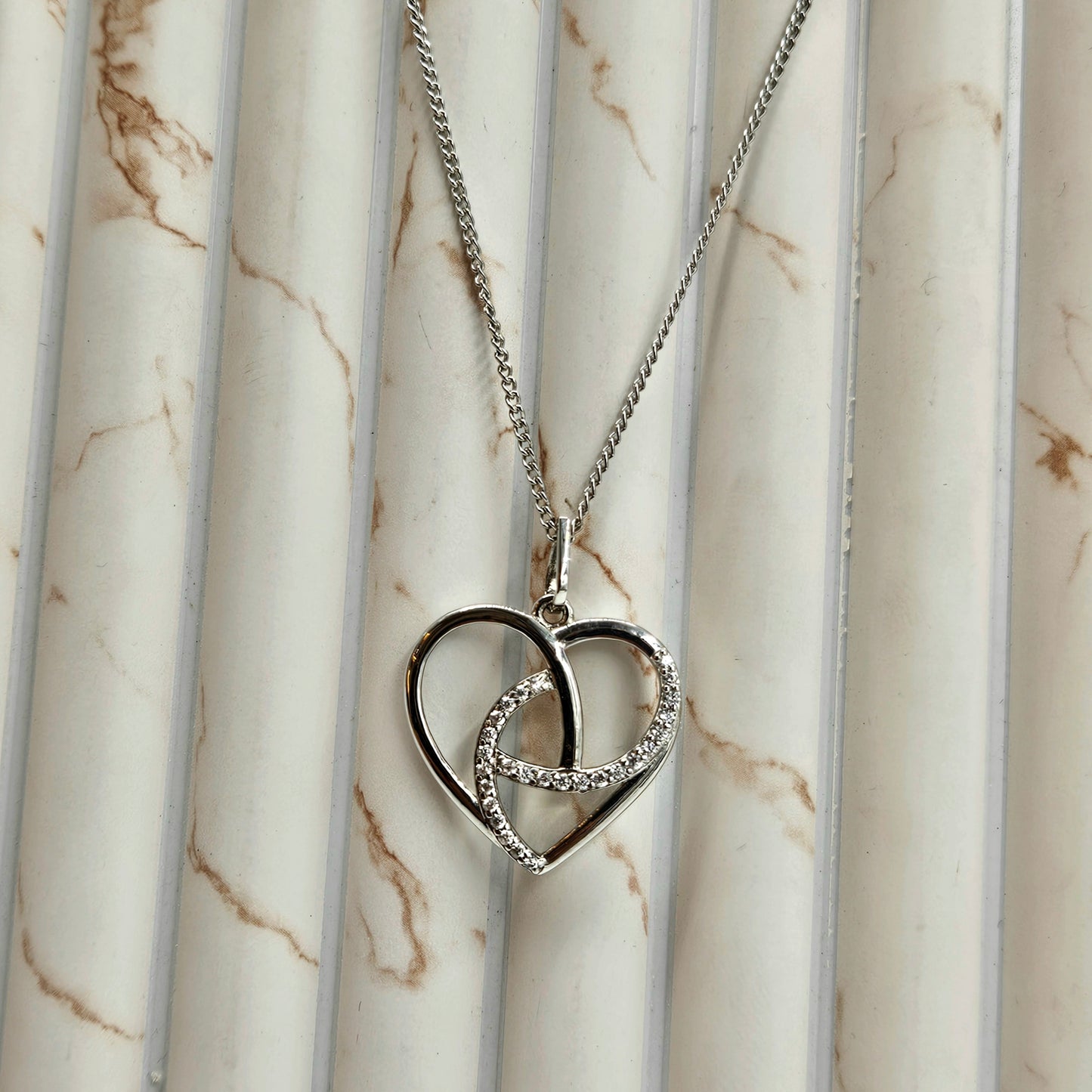 Sterling Silver Celtic Knot Heart Pendant