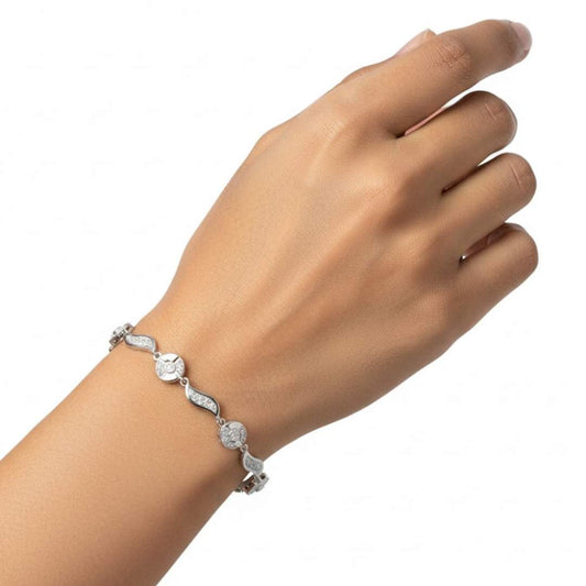 925 Sterling Silver Enchanted Zircon Bracelet for Women | Gift