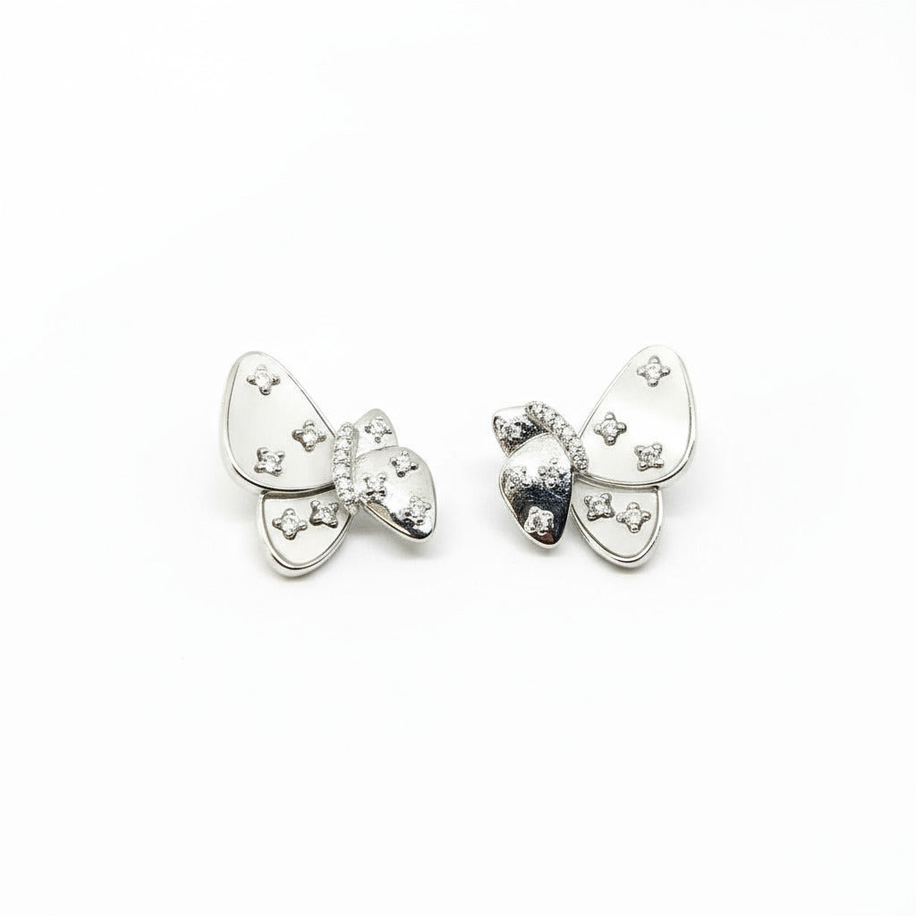 Butterfly Blossom Silver Studs