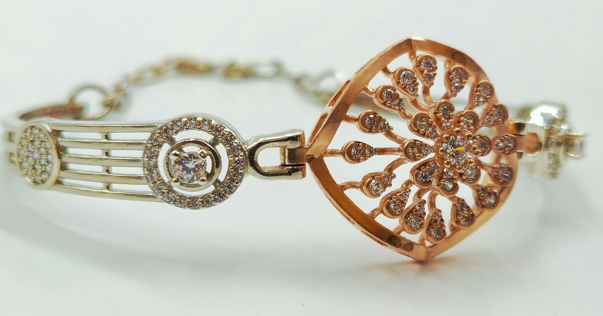 Radiant Blossom Silver Bracelet