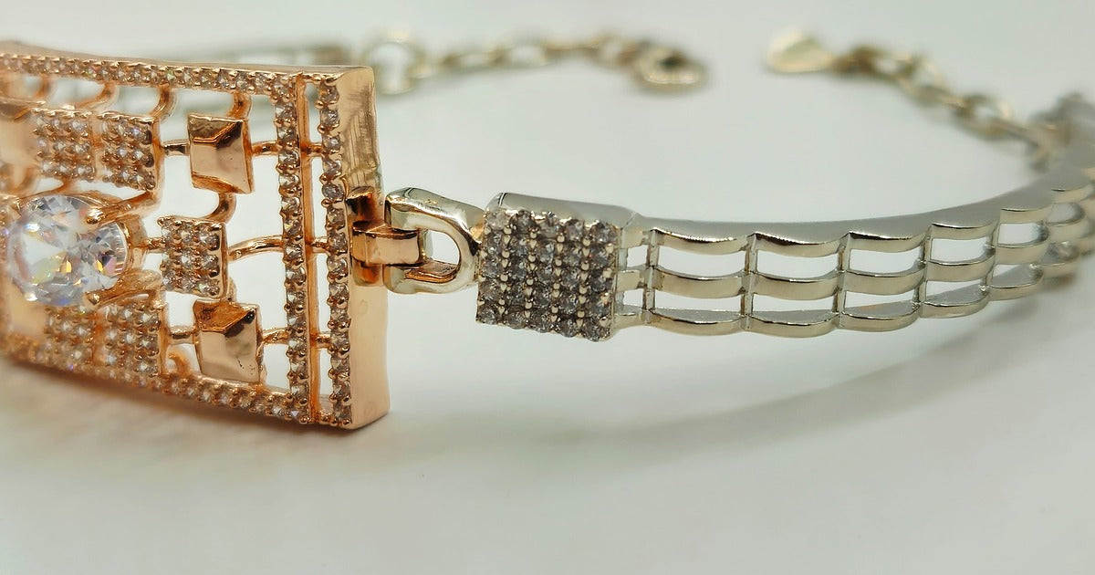 Silver Majesty Geometric Bracelet