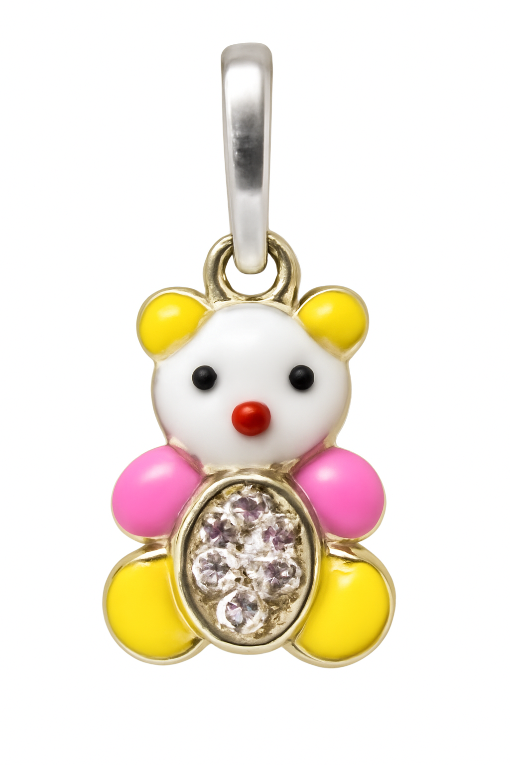 Gemstone Teddy Pendant