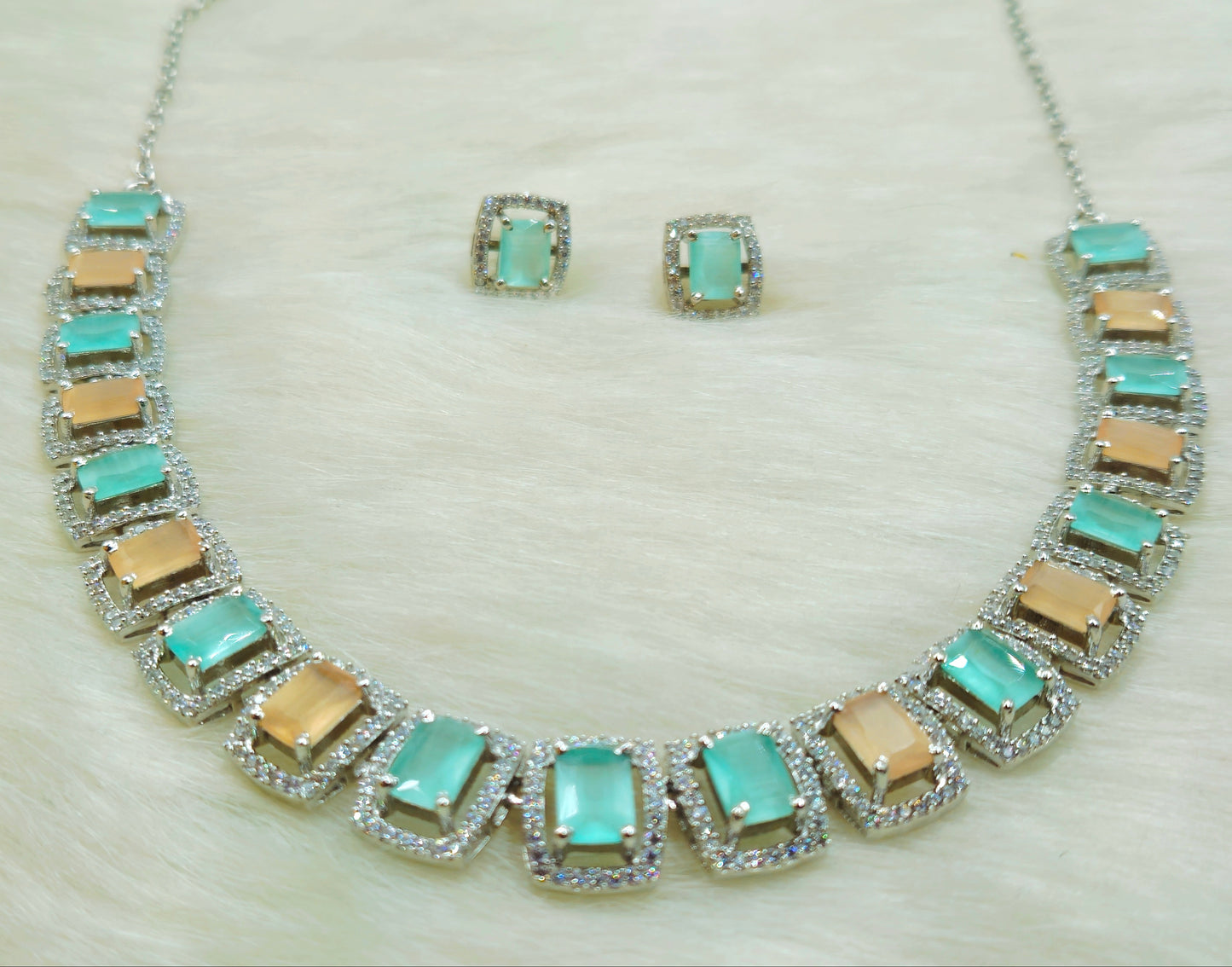 Aqua Peach Elegance