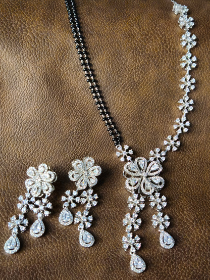 Blossom Cascade Silver Necklace
