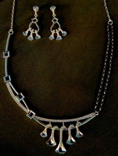 Crystal Bell Drop Necklace