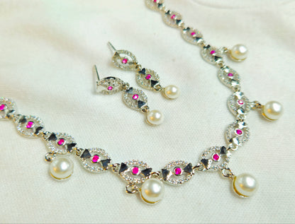 Pink Luxe Pearl Necklace