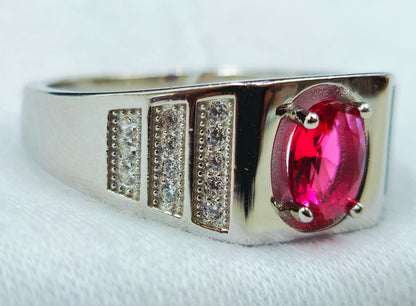 The Gentleman's Fuchsia Signet Ring