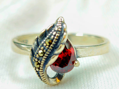 Crimson Dragon's Embrace Ring