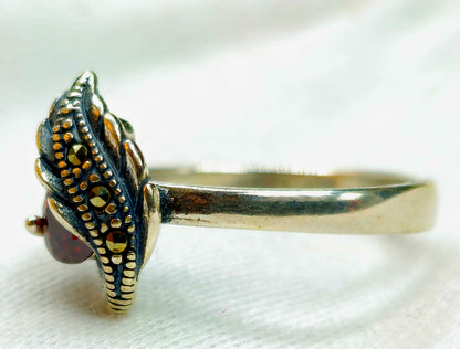 Crimson Dragon's Embrace Ring