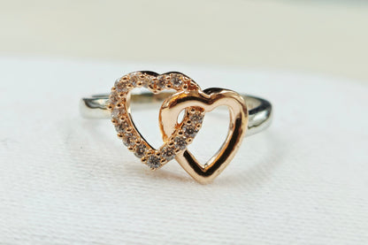 Interlocking Hearts Ring