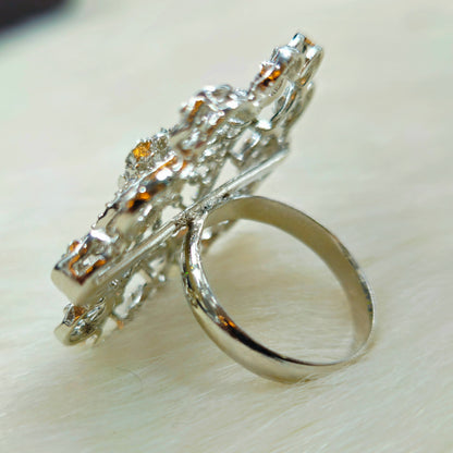 Floral Halo Design Ring