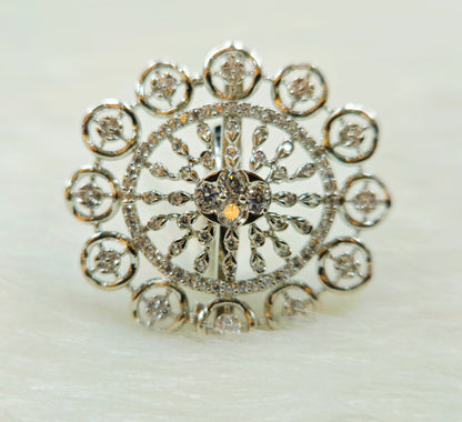 Floral Halo Design Ring