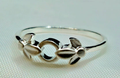 Silver Butterfly Ring