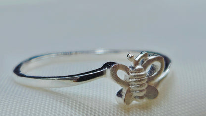 Silver Bee Ring