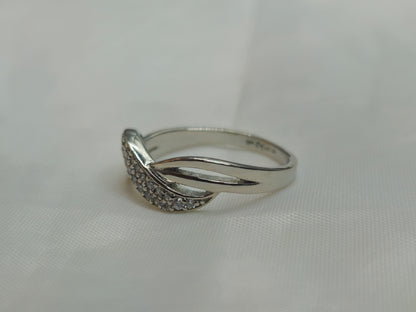 Silver Infinity Twist Ring