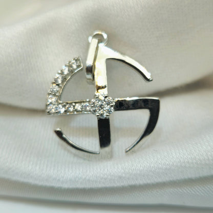 Abstract Wheel Pendant Set