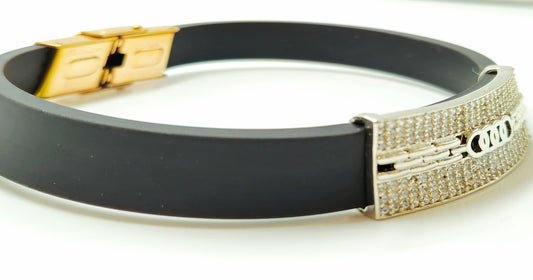 Audi-Inspired 925 Silver Elastic Bracelet