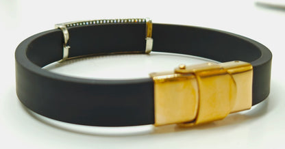 925 Sterling Silver Audi-Inspired Elastic Bracelet for Men