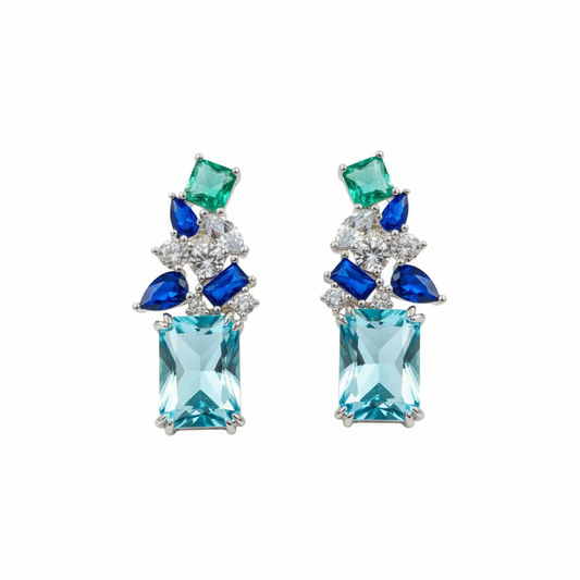 Azure Symphony Multigem Earrings