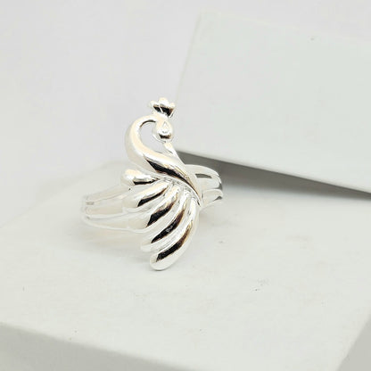 Beautiful Peacock Signet Ring