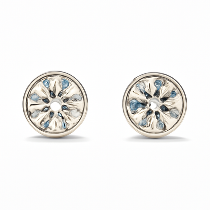 Bezel-Set Round Brilliant Stud Earrings