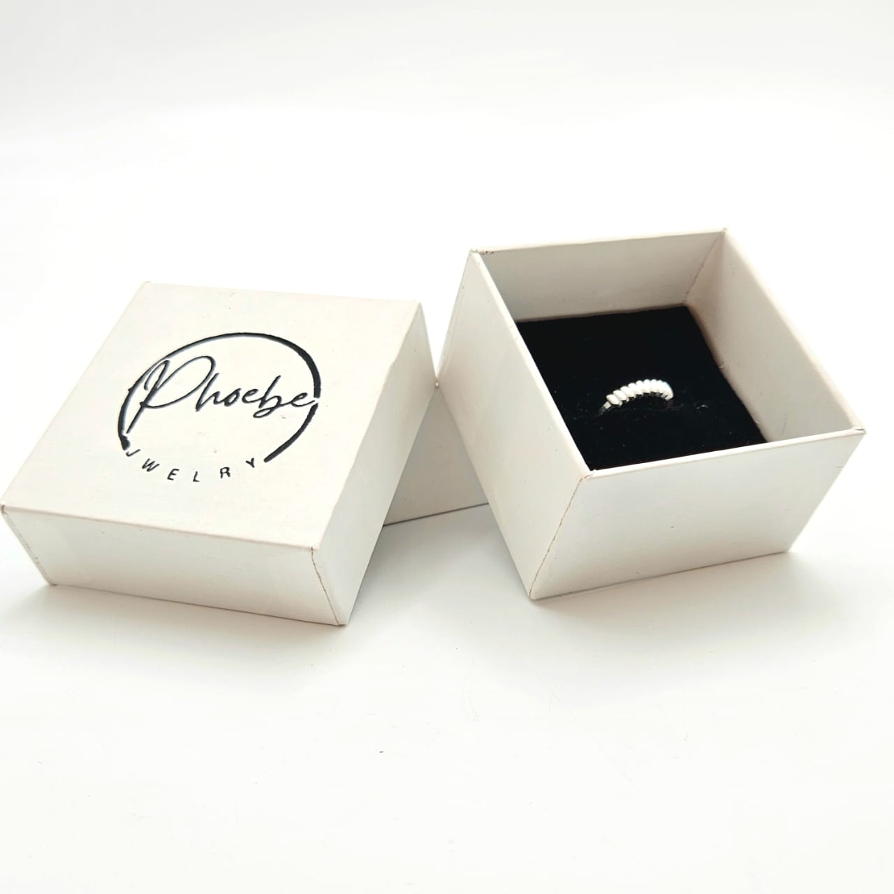 Chevron Pattern Silver Ring