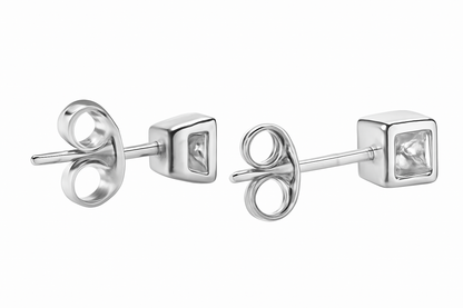 Crystal Cube Studs