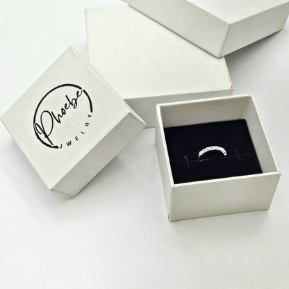 Dainty Heart Clover Ring