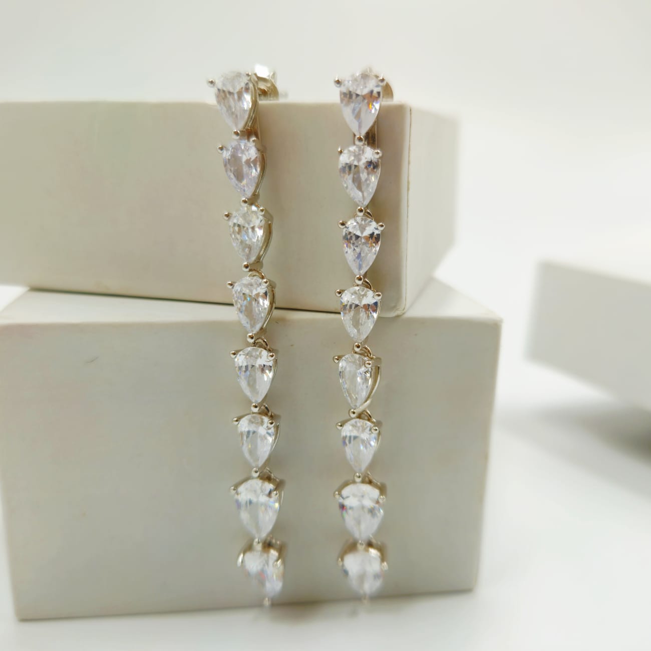 Dewdrop Cascade Linear Earrings