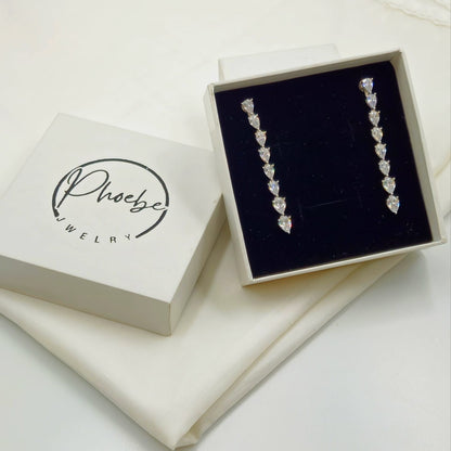 Dewdrop Cascade Linear Earrings