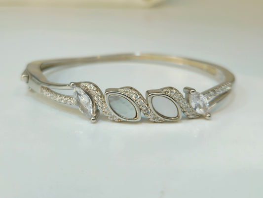 Eclectic Marquise & Mother-of-Pearl Bracelet