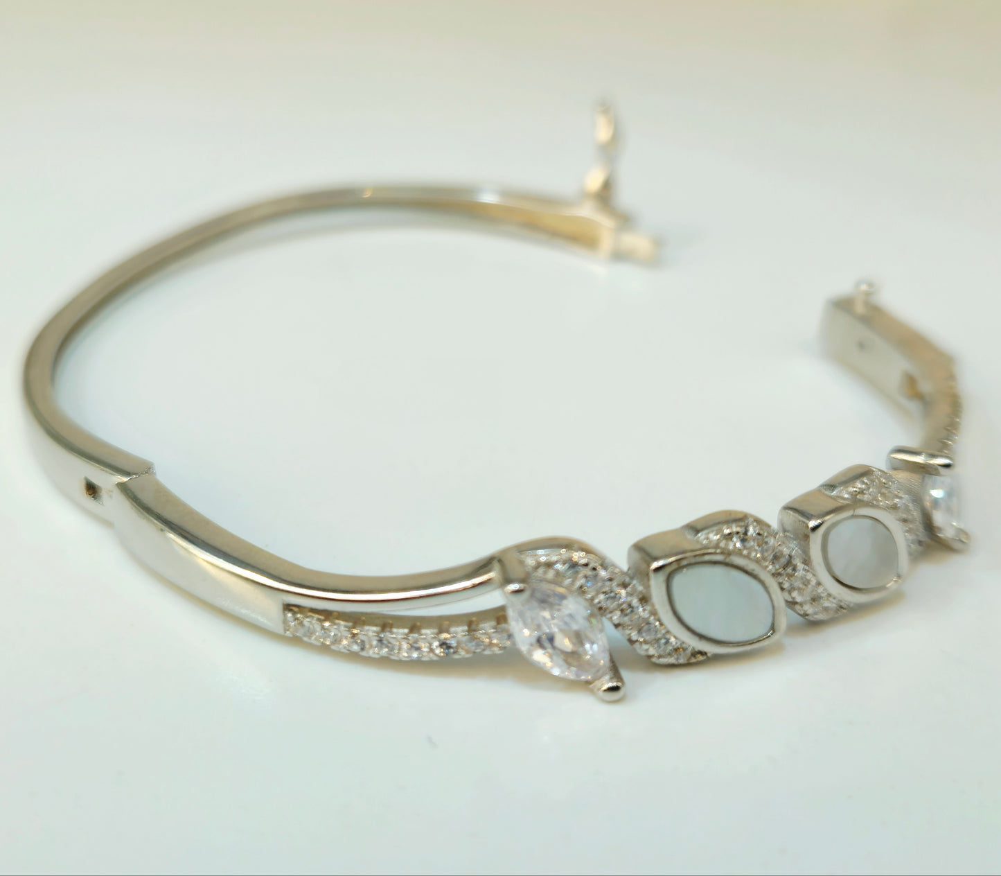 Eclectic Marquise & Mother-of-Pearl Bracelet
