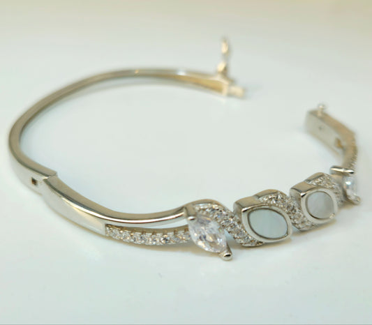 Eclectic Marquise & Mother-of-Pearl Bracelet