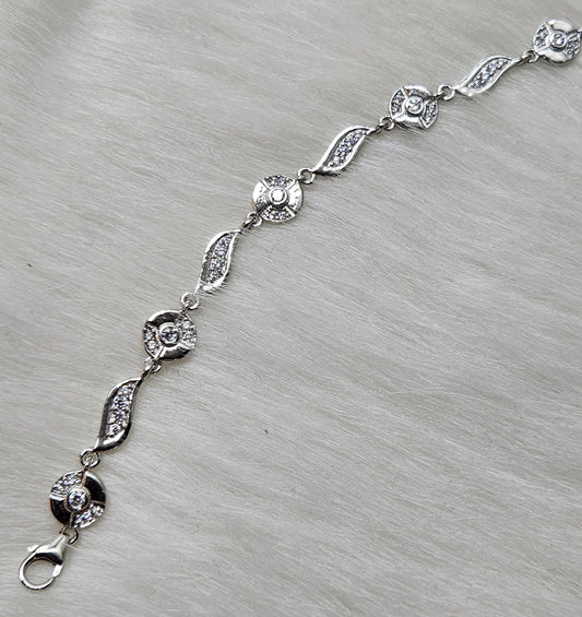Enchanted Silver Zircon Bracelet