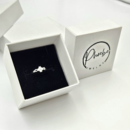 Four-Leaf Clover Infinity Ring