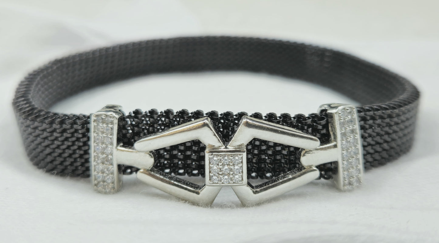 Geometric Diamond Bracelet