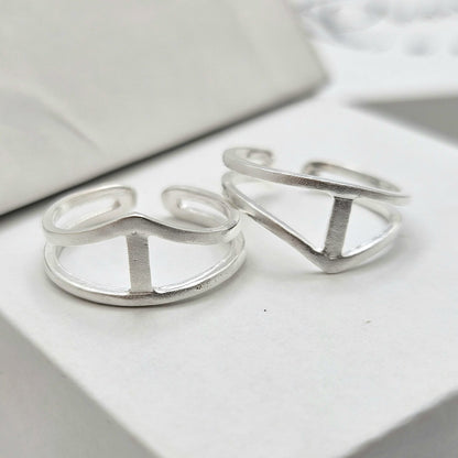 Geometric Sterling Silver Toe Ring