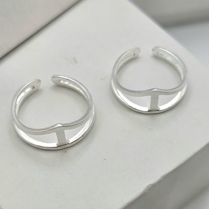 Geometric Sterling Silver Toe Ring