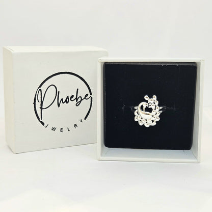 Glossy Peacock Finger Ring