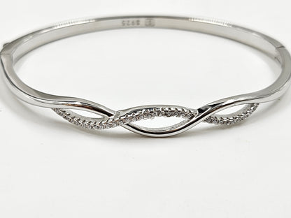 925 Sterling Silver Filigree Wave Bracelet for Women | Elegant Daily Wear